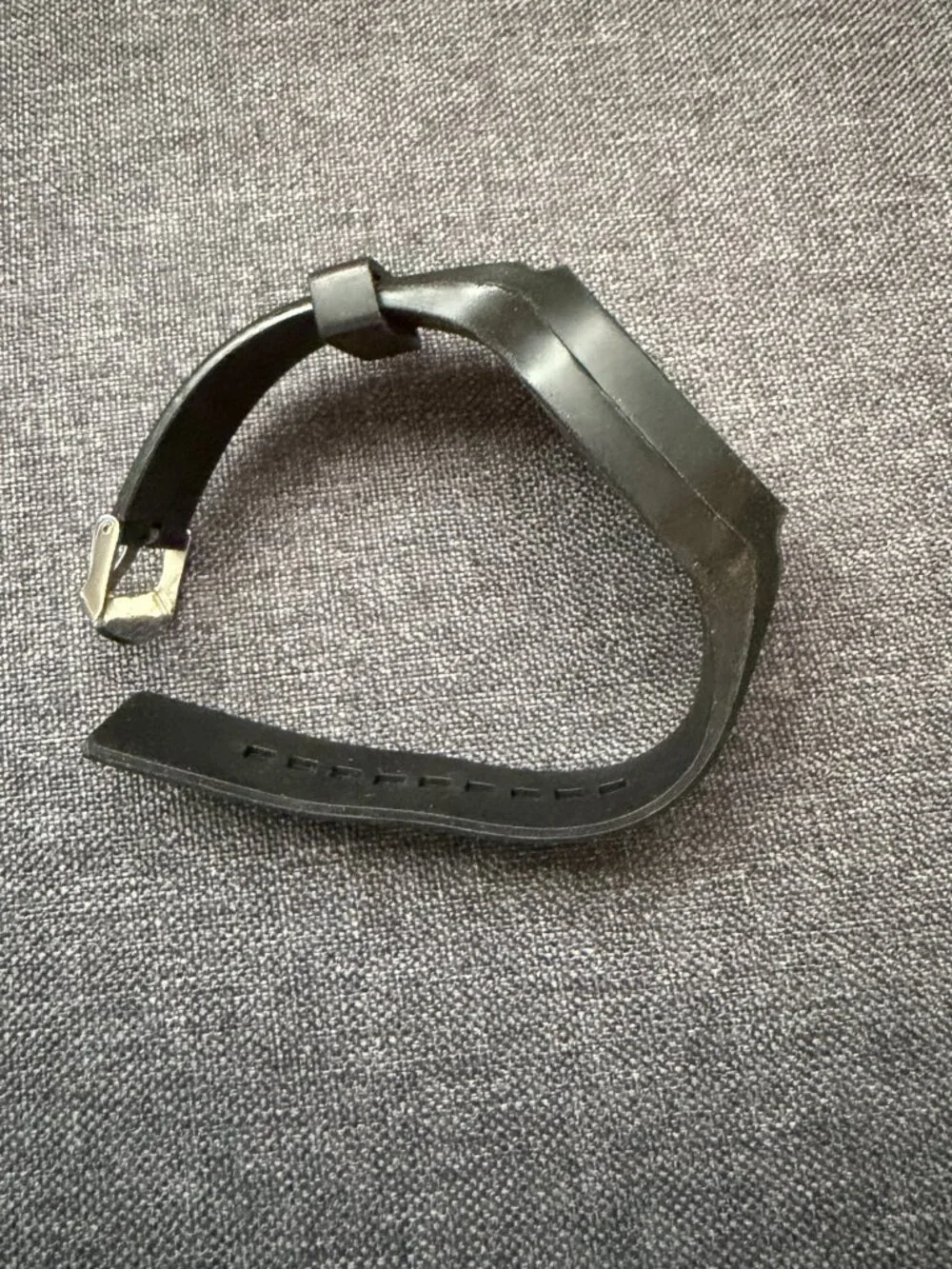 Remix Black Silicone Square Watch